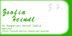 zsofia heindl business card