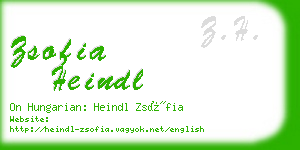 zsofia heindl business card